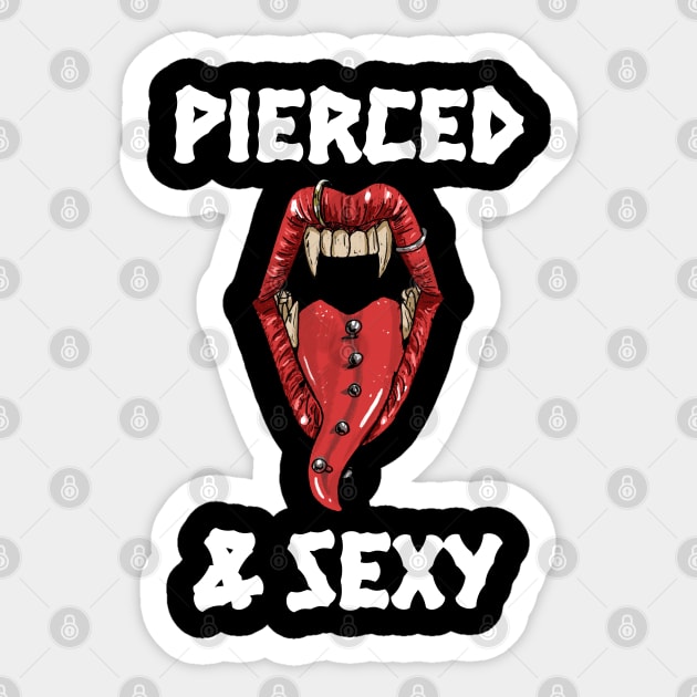 Pierced & Sexy Sticker by DeraTobi